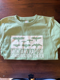 Youth Short Sleeve Green Block Silhouette