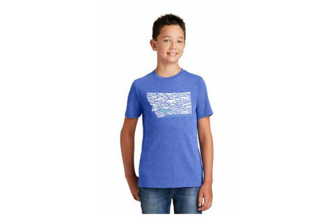 Montana Outline Kids T-shirt