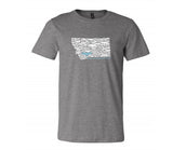 Adult Short Sleeve T-Shirt Montana Raptor Silhouette